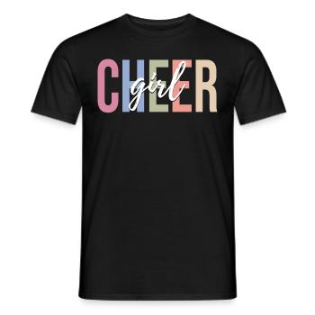 Pom-pom girl féminine pom-pom girl - T-shirt homme - noir - Devant - AI Model Male 178 light (178cm)