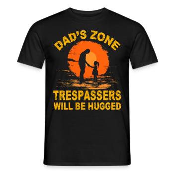 Eindringlinge in die Dad's Zone werden umarmt - Männer T-Shirt - Schwarz - Vorne - AI Model Male 178 light (178cm)