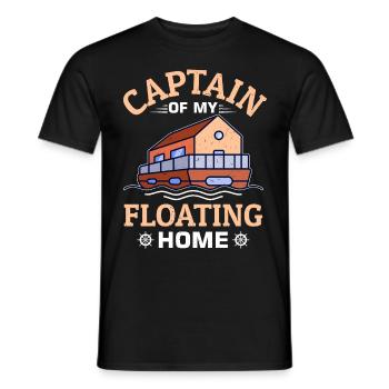 Funny Houseboat Saying - Men's T-Shirt - black - Front - AI Model Male 178 light (178cm)