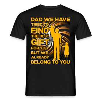 Papa Vater Lustige Kinder Zitat Sarkastisch - Männer T-Shirt - Schwarz - Vorne - AI Model Male 178 light (178cm)