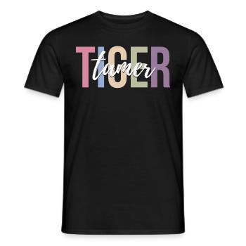Zirkus Tiger Zirkus Tigerliebhaber Lustiger Zirkus - Männer T-Shirt - Schwarz - Vorne - AI Model Male 178 light (178cm)
