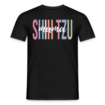 Shih Tzu Mom Dog Lover Dog Mom - Men's T-Shirt - black - Front - AI Model Male 178 light (178cm)