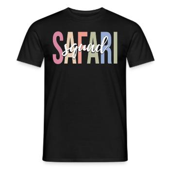 Safari Lovers Zoo Safari - Men's T-Shirt - black - Front - AI Model Male 178 light (178cm)
