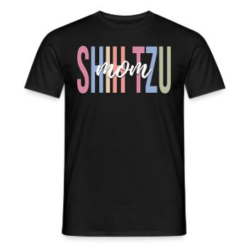 Dog Lover Dog Mother - Men's T-Shirt - black - Front - AI Model Male 178 light (178cm)