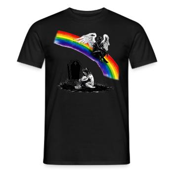 Tochter Papa Trauerengel - Männer T-Shirt - Schwarz - Vorne - AI Model Male 178 light (178cm)