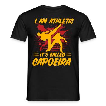 Je suis Athletic ça s’appelle Capoeira - T-shirt homme - noir - Devant - AI Model Male 178 light (178cm)
