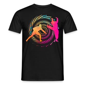 Capoeira - Men's T-Shirt - black - Front - AI Model Male 178 light (178cm)