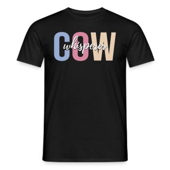 Éleveur de vaches Éleveur de vaches Élevage de vaches - T-shirt homme - noir - Devant - AI Model Male 178 light (178cm)