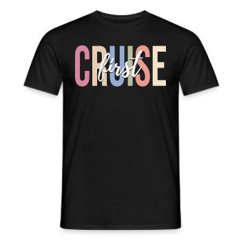 Croisière Vacances Croisière Bateau de croisière - T-shirt homme - noir - Devant - AI Model Male 178 light (178cm)