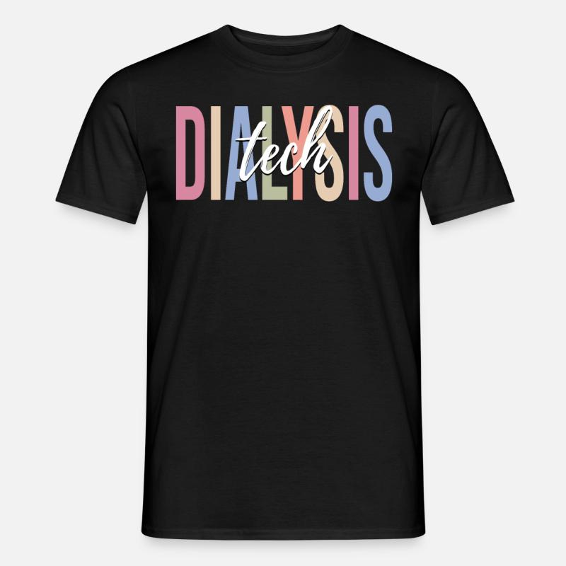 Dialyse-Techniker - Männer T-Shirt - Schwarz