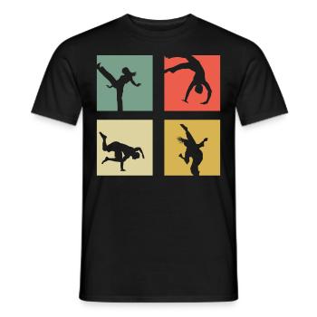 Capoeira - Men's T-Shirt - black - Front - AI Model Male 178 light (178cm)