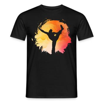 Capoeira - Men's T-Shirt - black - Front - AI Model Male 178 light (178cm)