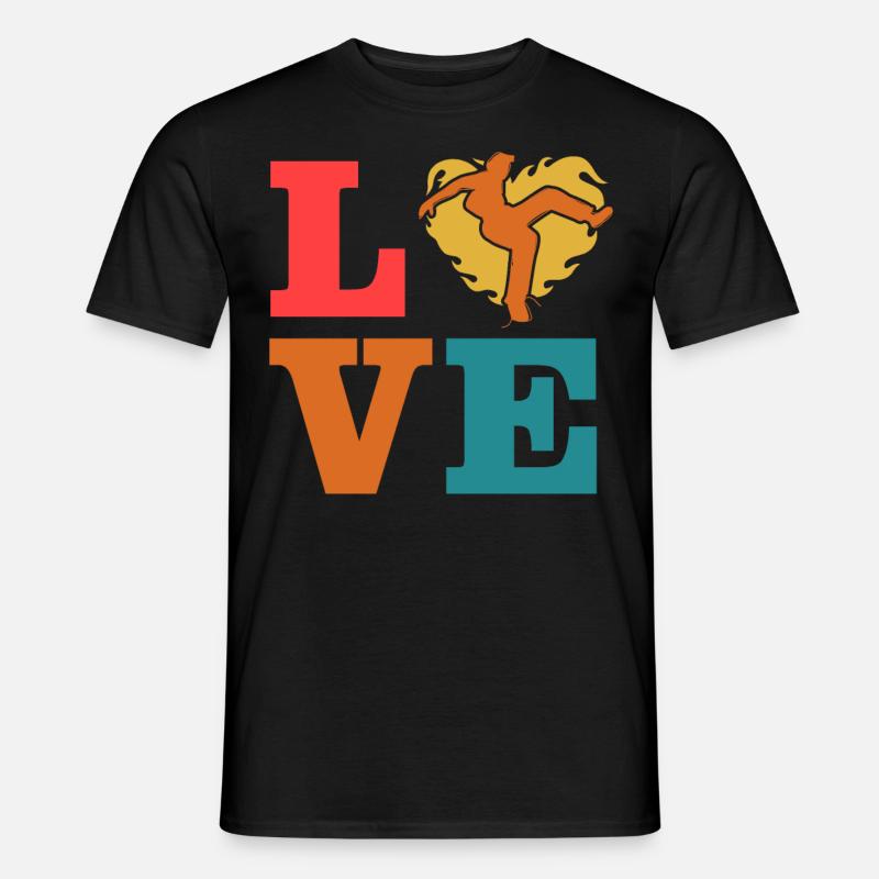 Capoeira Liebe - Männer T-Shirt - Schwarz