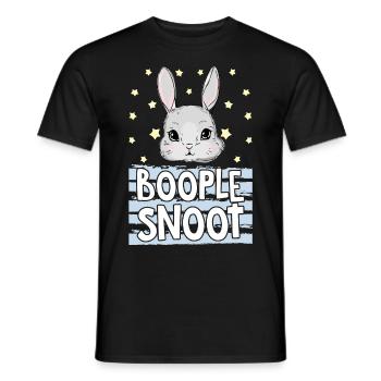 Lustige Kaninchen Bunny Boople Snoot Grafik für Os - Männer T-Shirt - Schwarz - Vorne - AI Model Male 178 light (178cm)
