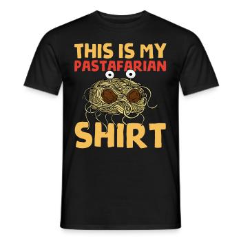 Fliegendes Spaghettimonster FSM - Männer T-Shirt - Schwarz - Vorne - AI Model Male 178 light (178cm)