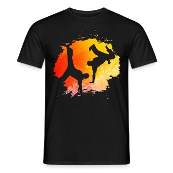 Capoeira - Men's T-Shirt - black - Front - AI Model Male 178 light (178cm)