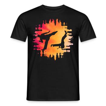 Capoeira - Men's T-Shirt - black - Front - AI Model Male 178 light (178cm)