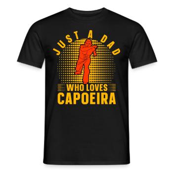 Nur ein Vater, der Capoeira liebt - Männer T-Shirt - Schwarz - Vorne - AI Model Male 178 light (178cm)