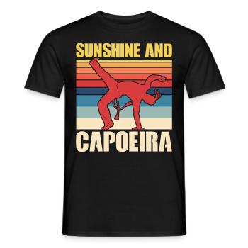Sunshine and Capoeira - Men's T-Shirt - black - Front - AI Model Male 178 light (178cm)