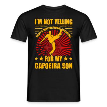 I'm not yelling that's motivational speaking - Men's T-Shirt - black - Front - AI Model Male 178 light (178cm)