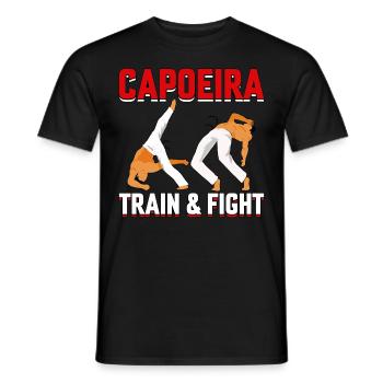 Capoeira : entraînement et combat - T-shirt homme - noir - Devant - AI Model Male 178 light (178cm)