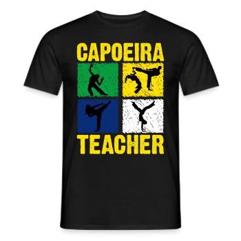 Capoeira-Lehrerin - Männer T-Shirt - Schwarz - Vorne - AI Model Male 178 light (178cm)