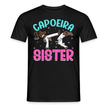 Capoeira Schwester - Männer T-Shirt - Schwarz - Vorne - AI Model Male 178 light (178cm)