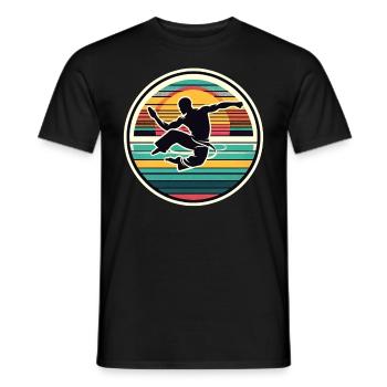 Capoeira - Men's T-Shirt - black - Front - AI Model Male 178 light (178cm)
