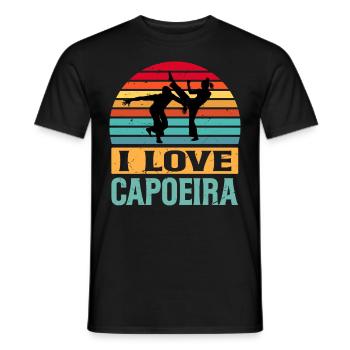 Ich liebe Capoeira - Männer T-Shirt - Schwarz - Vorne - AI Model Male 178 light (178cm)
