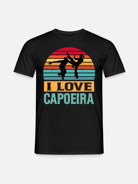 Ich liebe Capoeira - Männer T-Shirt - Schwarz