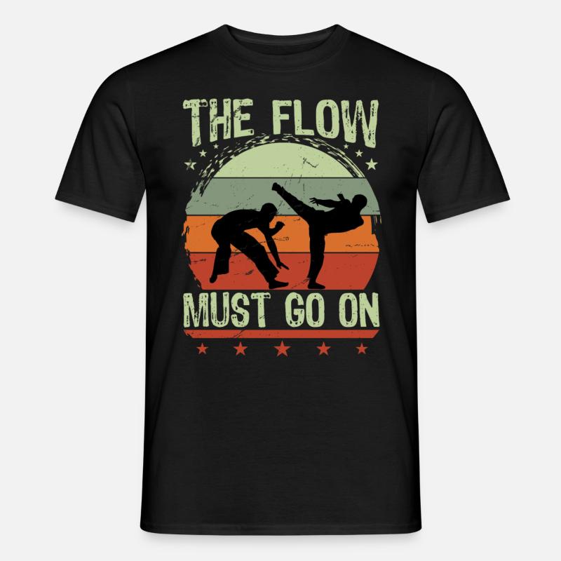 Der Flow muss weitergehen - Männer T-Shirt - Schwarz