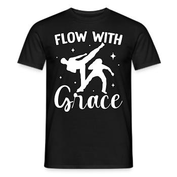 Mit Anmut fließen - Männer T-Shirt - Schwarz - Vorne - AI Model Male 178 light (178cm)