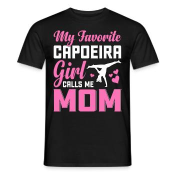 Mein Lieblings-Capoeira-Mädchen nennt mich Mama - Männer T-Shirt - Schwarz - Vorne - AI Model Male 178 light (178cm)