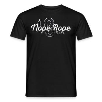 Funny Snake Lover Nope Corde Graphique pour Re - T-shirt homme - noir - Devant - AI Model Male 178 light (178cm)