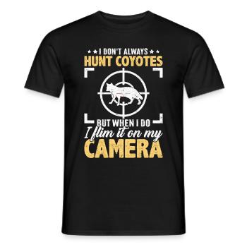 Kojotenjagd Kojotenjäger Yote - Männer T-Shirt - Schwarz - Vorne - AI Model Male 178 light (178cm)