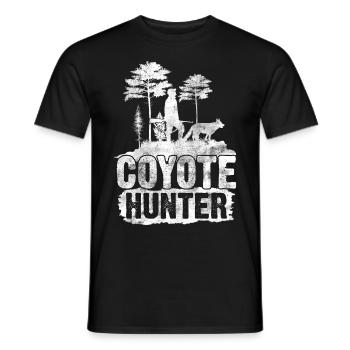 Chasse au coyote Chasseur de coyote Yote - T-shirt homme - noir - Devant - AI Model Male 178 light (178cm)