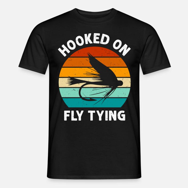 Funny fly tying saying - Men’s T-shirt - black