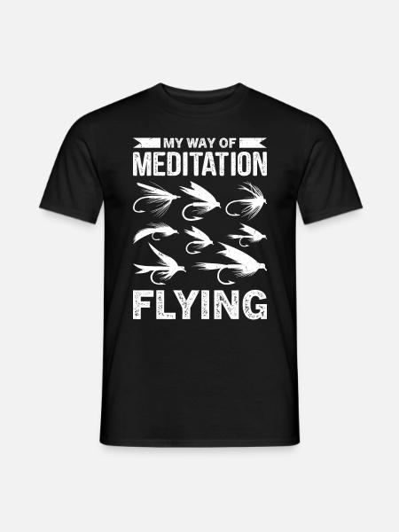Funny fly tying saying - Men's T-Shirt - black