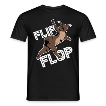 Big Floppa Karakal Cat Meme - Men's T-Shirt - black - Front - AI Model Male 178 light (178cm)