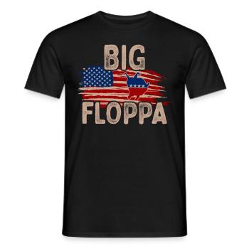 Big Floppa Karakal Cat Meme - Men's T-Shirt - black - Front - AI Model Male 178 light (178cm)