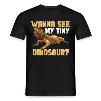 Funny Bearded Dragon Beardie - Men's T-Shirt - black - Front - AI Model Male 178 light (178cm)
