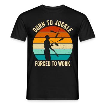 Drôle de dicton de jonglerie - T-shirt homme - noir - Devant - AI Model Male 178 light (178cm)