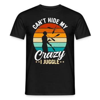 Drôle de dicton de jonglerie - T-shirt homme - noir - Devant - AI Model Male 178 light (178cm)