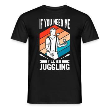 Drôle de dicton de jonglerie - T-shirt homme - noir - Devant - AI Model Male 178 light (178cm)