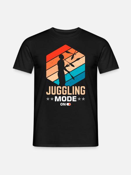 Funny juggling saying - Men's T-Shirt - black
