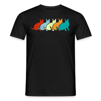 Großer Floppa Karakal Katze Meme - Männer T-Shirt - Schwarz - Vorne - AI Model Male 178 light (178cm)