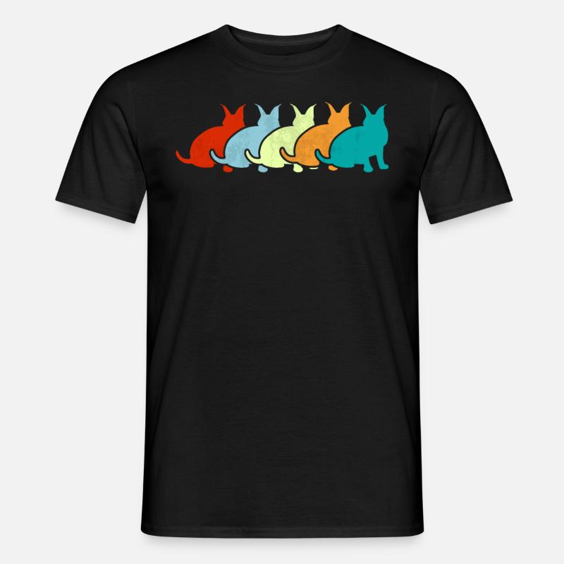 Großer Floppa Karakal Katze Meme - Männer T-Shirt - Schwarz
