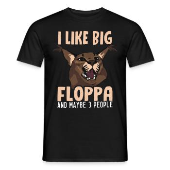 Big Floppa und 3 Leute - Männer T-Shirt - Schwarz - Vorne - AI Model Male 178 light (178cm)