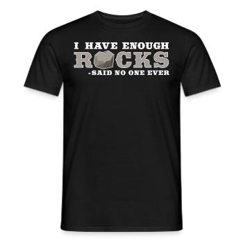 Felsenjagd Mineral - Männer T-Shirt - Schwarz - Vorne - AI Model Male 178 light (178cm)