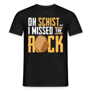 Rock Hunting Mineral Hunter - Men's T-Shirt - black - Front - AI Model Male 178 light (178cm)